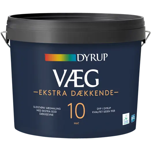 Dyrup vægmaling ekstra dækkende 10 hvid