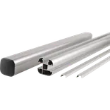 Kirkedal Alu design stolpe K100 80x80 mm længde 270 cm alu