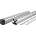 Kirkedal Alu design stolpe K100 80x80 mm længde 270 cm alu