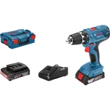 Bosch GSR 18V-21 bore/skruemaskine 2x2,0 Ah akku i L-BOXX