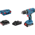Bosch GSR 18V-21 bore/skruemaskine 2x2,0 Ah akku i L-BOXX