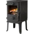 Morsø 1010 Bio ovn m/egern sider, 250 mm ben sort