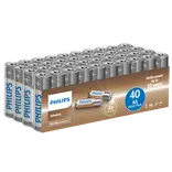 Philips Alkaline LR6/AA batteri 40 stk.
