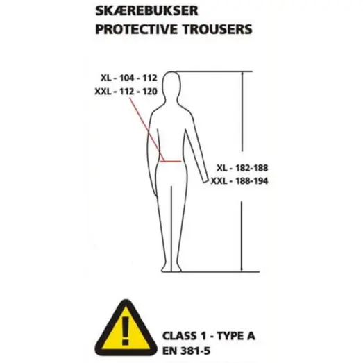 Texas skærebukser sikkerhedsklasse 1