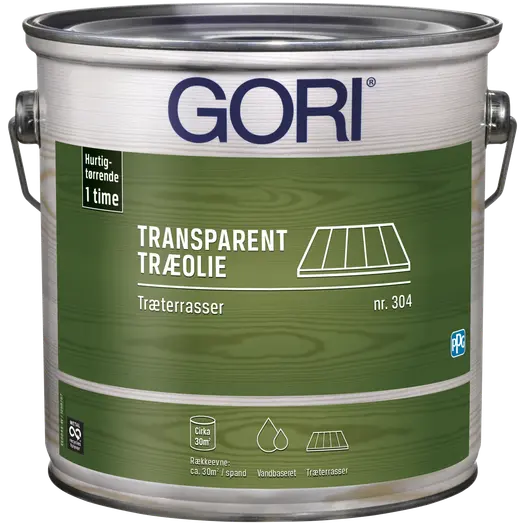 GORI 304 transparent træolie træterrasser farveløs