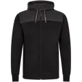 ENGEL 8329-247 Entire sweat cardigan m/hætte sort/antrazitgrå