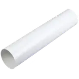 DUKA ventilationsrør Ø125 mm hvid 1000 mm
