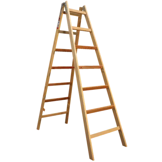 Jumbo Proff træwienerstige 6 trin 1,63 meter