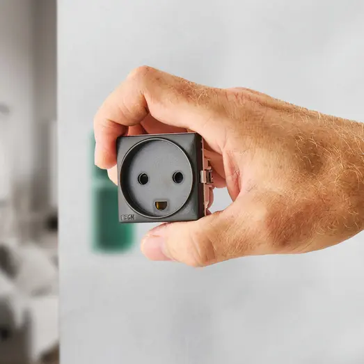 FESH SWITCH Curveline stikudtag 1,0 m/jord koksgrå