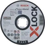 Bosch X-Lock Expert skæreskive for Inox og Metal lige 125x1 mm