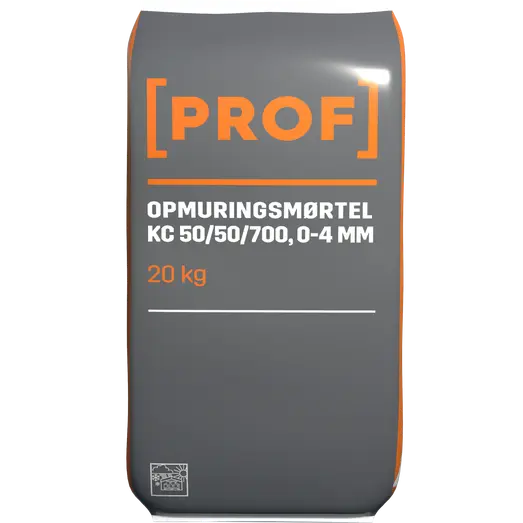 Prof opmuringsmørtel 50/50/700 0-4 mm 20 kg
