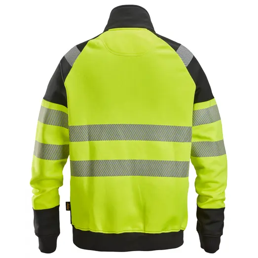 Snickers 2835 hi-vis sweatjakke med lynlås