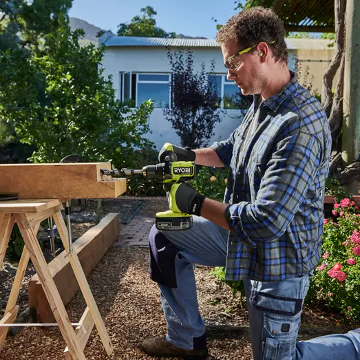 Ryobi RPD18X1-2C52S 18V ONE+ slagbore-/skruemaskine 1x2,0+1x5,0 Ah batteri/lader