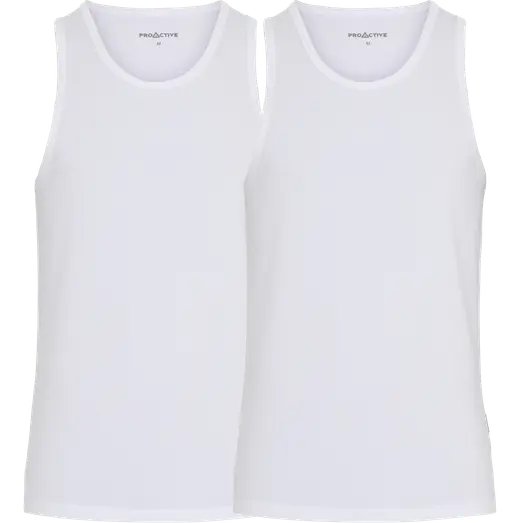 Proactive singlet 2-pak hvid