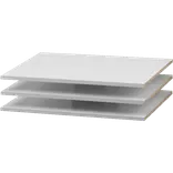 Multi-Living hyldepakke 3 stk hvid