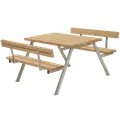 Plus Alpha Bord/Bænkesæt m/2 ryglæn 118 cm ThermoWood®
