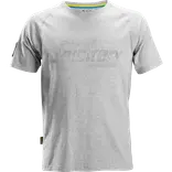 Snickers Workwear t-shirt kortærmet logo lys gråmeleret
