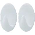 Target ovale kroge large 2 stk hvid