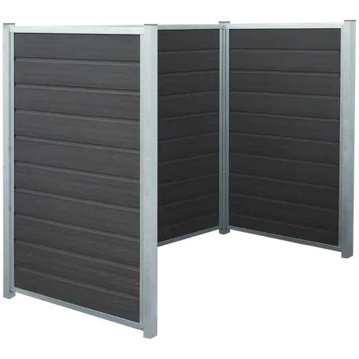 PLUS Renovationsskjul Artura m/stålstolper til nedstøbning