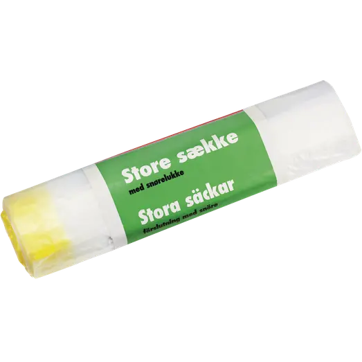 Abena affaldssække med snøreluk rulle med 10 stk