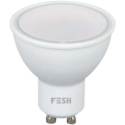 FESH LED spot multicolur GU10 5W Ø50 mm hvid