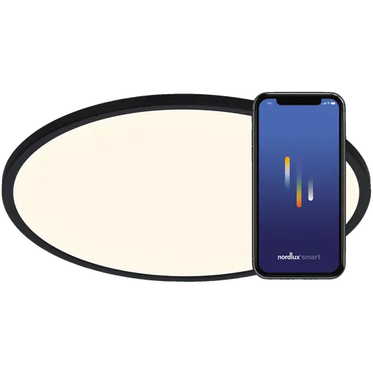 Nordlux Oja smart light plafond sort