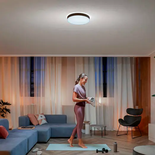 Philips Hue Enrave L plafond Ø42,5 cm 33,5W sort