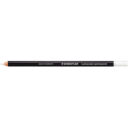 Staedtler permanent fedtblyant hvid