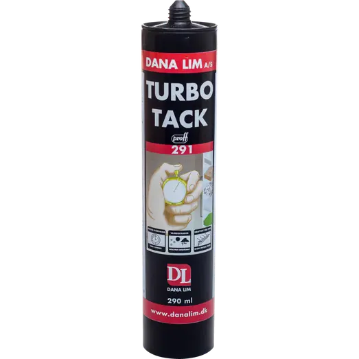 Dana Lim Turbo Tack 291 montagelim hvid 290 ml