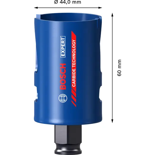 Bosch EXPERT Construction Material Power Change Plus hulsav, 44x60 mm