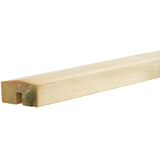 Plus Klink/Plank mellemtop/afslutning 174 cm trykimprægneret