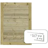 PLUS Plank enkeltlåge inkl. beslag 100×125 cm
