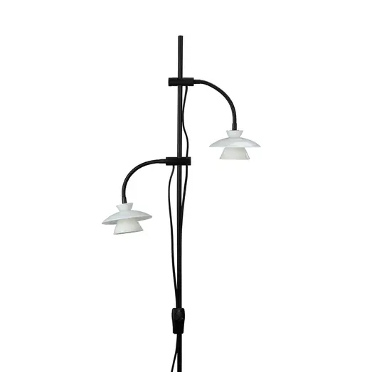 Dyberg Larsen Valby opal gulvlampe G9 sort