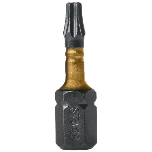 STACO bits heavy duty 1/4 x 25 mm torsion impact TX 10 20 stk gul