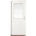 Swedoor P-400 facadedør med glas 948x2115 mm højrehængt hvid