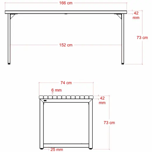 PLUS Trend Living plankebord 166 cm