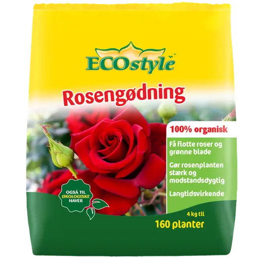 ECOstyle 100% organisk rosengødning  4 kg