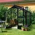 Juliana Compact 6,6 m² - drivhus antracit/sort m/3 mm hærdet glas