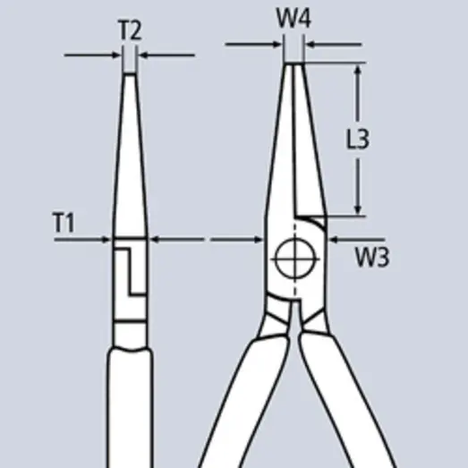 Knipex spidstang med skær og VDE-godkendt håndtag 200 mm