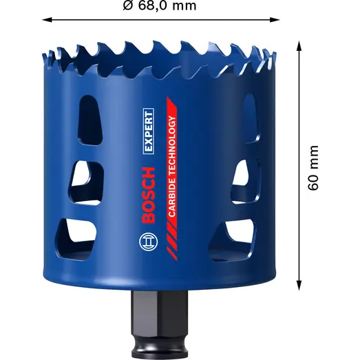 Bosch EXPERT Multi Material Power Change Plus hulsav, 68x60 mm