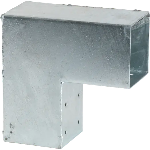 Plus Cubic hjørnebeslag t/stolpe enkelt varmgalvaniseret 7x7 cm