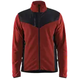 Blåklæder strikket softshell jakke brændt rød/sort