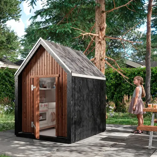 PLUS Classic legehus 144×124 cm ubehandlet