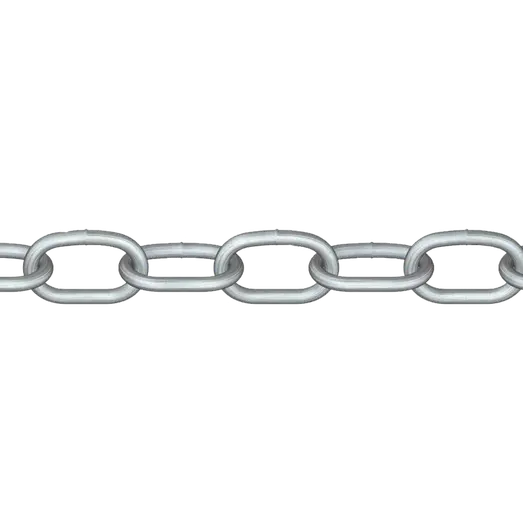 Roliba kortleddet kæde varmforzinket 5 mm x 5 m