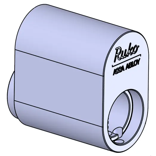 Ruko 1660 oval cylinder blank krom