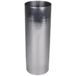 Plastmo sokkelknæ lige nedførsel 75 mm zink