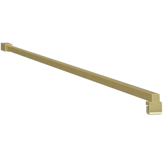 Milobad forhængsstang til brusevæg 110 cm messing