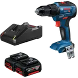 Bosch GSR 18V-55 akku bore-skruemaskine - inkl. 2 x 5,0 Ah batteri og lader