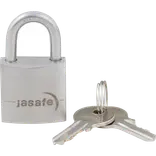 Jasafe hængelås 50 mm m/hærdet bøjle rustfri