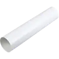 Duka ventilationsrør Ø100 x 1000 mm glatte ender - hvid